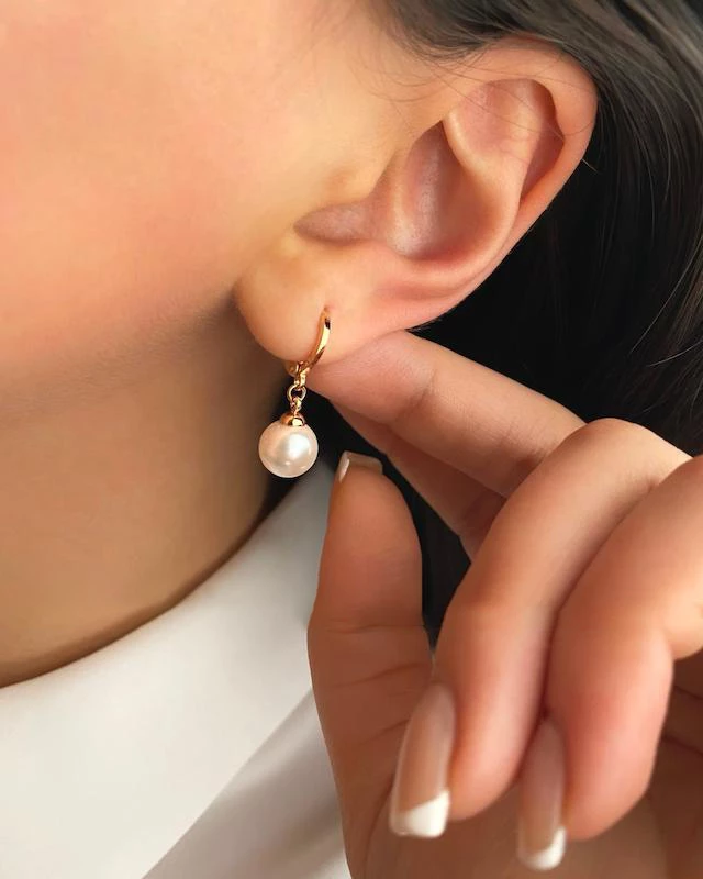 گوشواره مرواریدی ساده ژوپینگ
